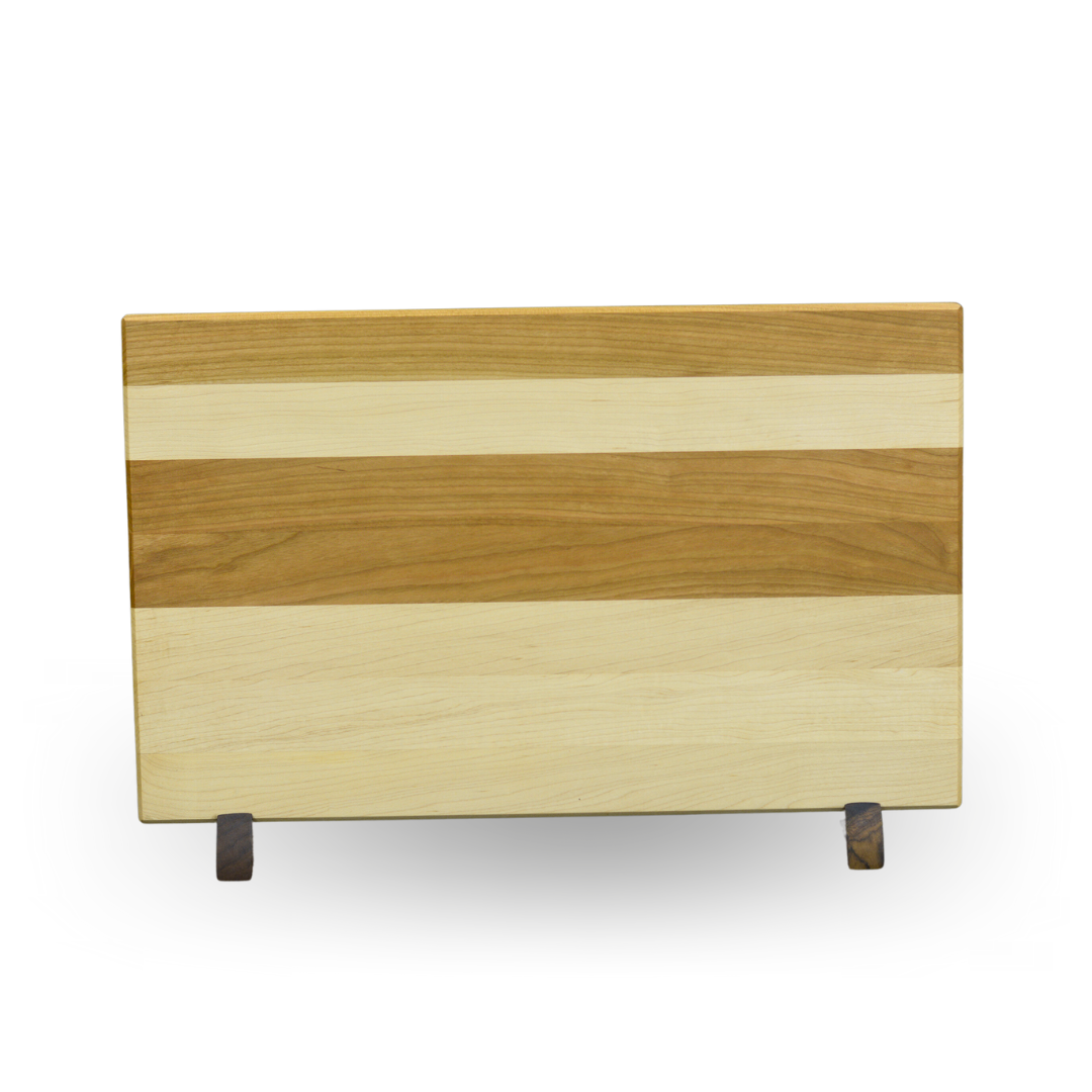Large Edge Grain Cutting Board - Cherry & Maple (16”x22”x1.5")