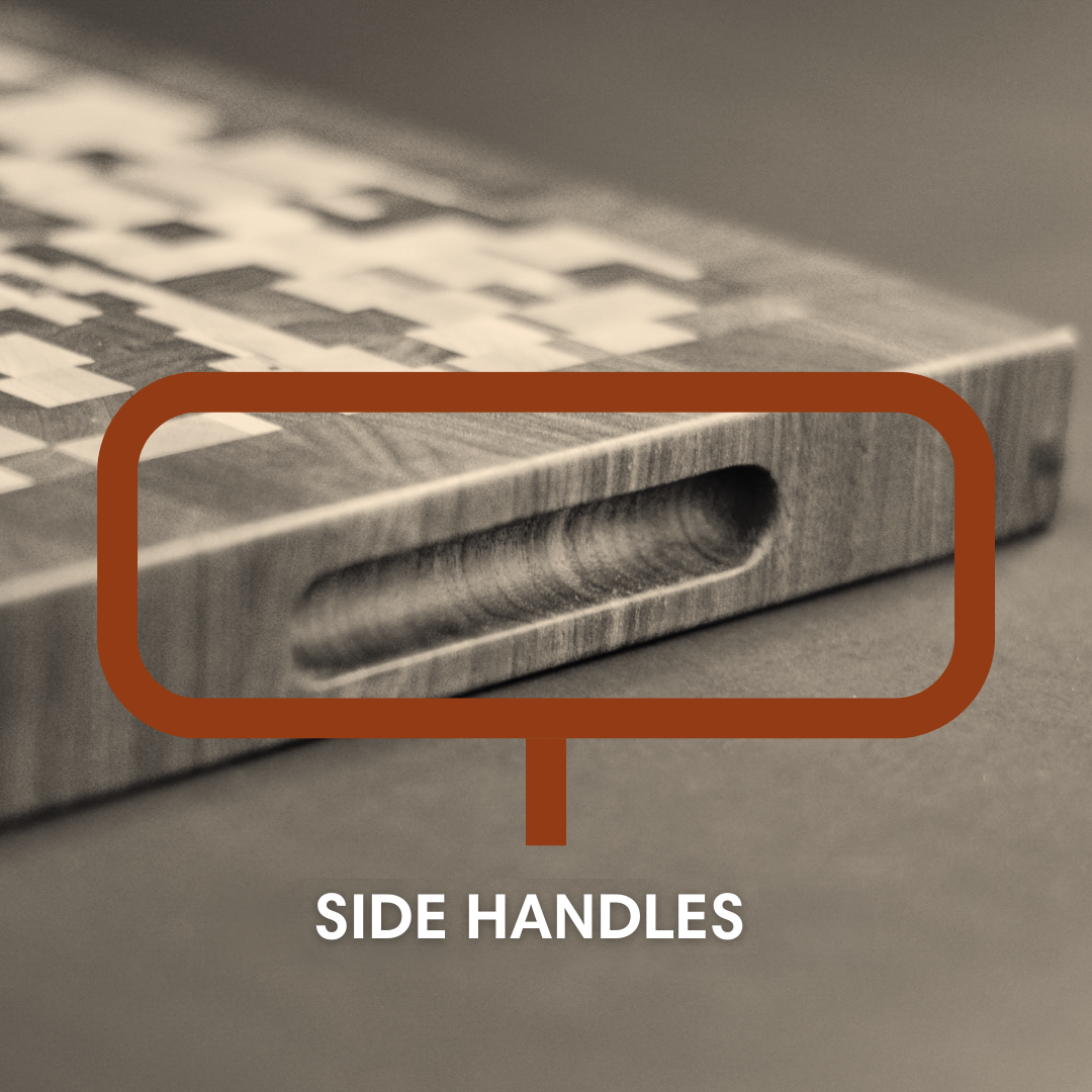 Medium Edge Grain Cutting Board - Cherry & Maple (12”x18x1.5”)