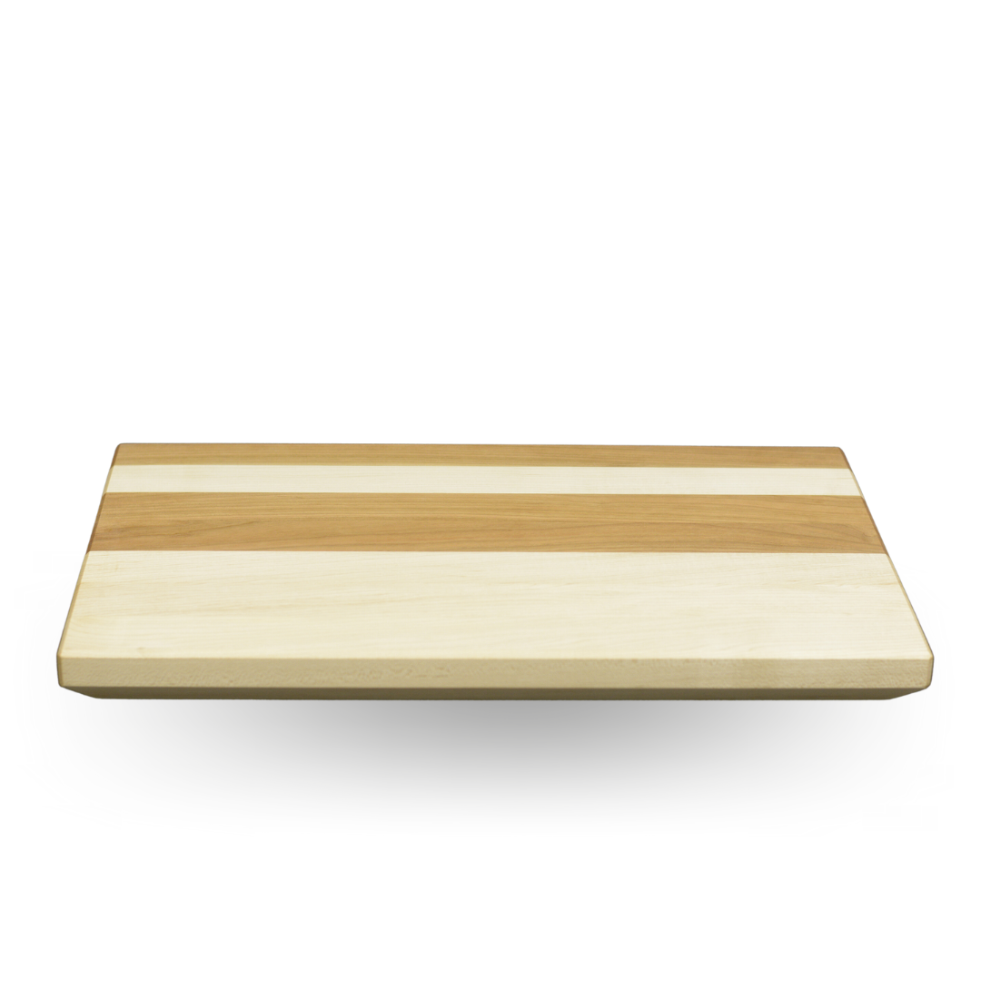 Edge Grain Cutting Board - Cherry &amp; Maple (12”x18”)