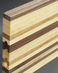 Edge Grain Cutting Board - Walnut, Cherry & Maple (12”x18”)