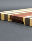 Edge Grain Cutting Board - Maple, Walnut & Padauk (12”x18”)