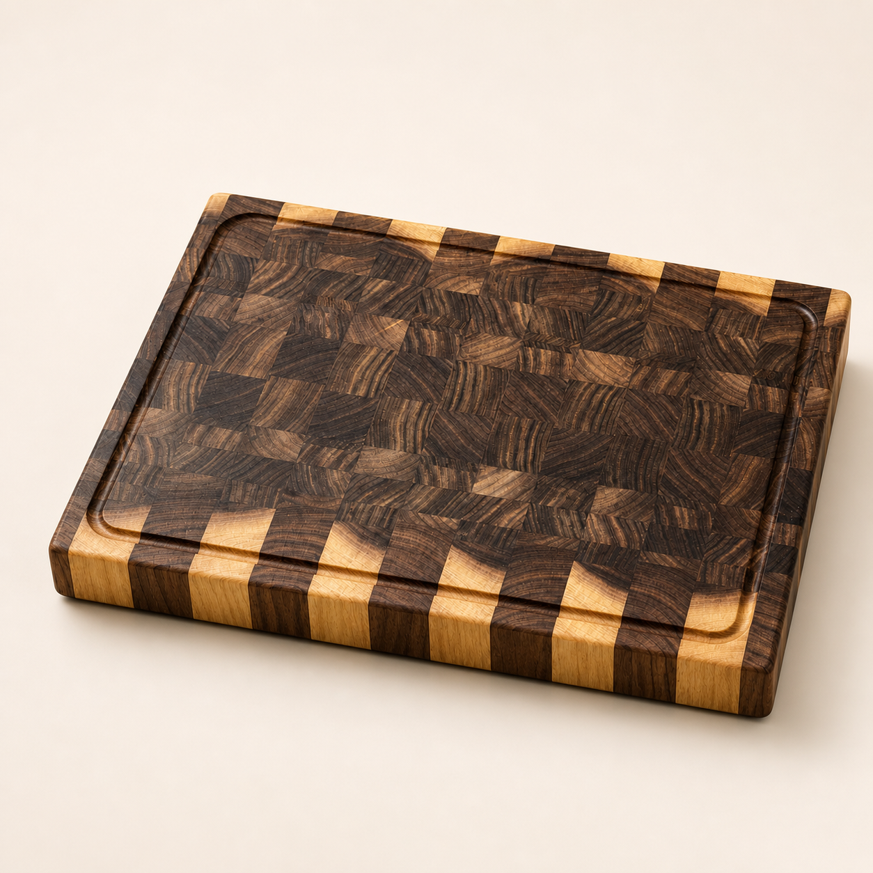 Walnut End-Grain Cutting Board — 12″ × 18″