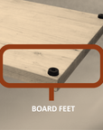 Edge Grain Cutting Board - Maple, Walnut & Padauk (12”x18”)