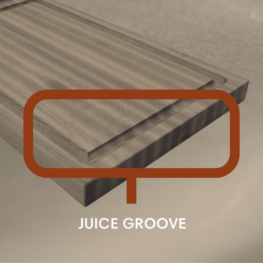 Edge Grain Cutting Board - Maple, Walnut &amp; Padauk (12”x18”)